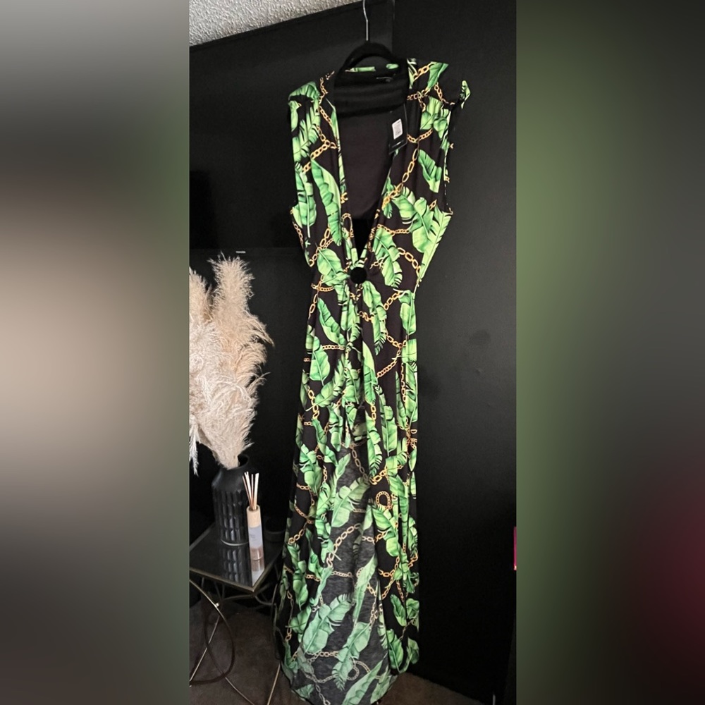 Tropical Print Maxi dress